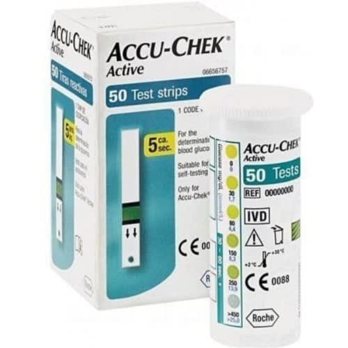 Active Blood Sugar-glucometer Test Strips - 50 Pieces