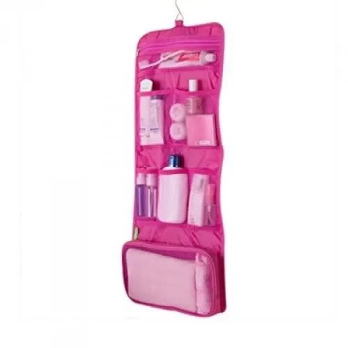 Foldable Travel Makeup Bag -Pink
