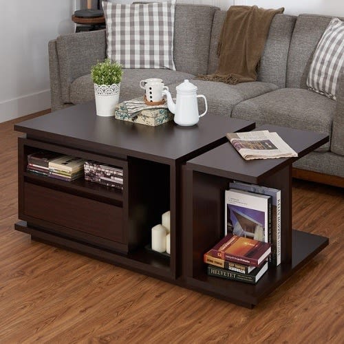 Nk-modern Walnut 47-inch Wood Coffee Table
