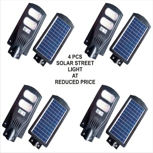 Solar Street Light With Remote Control - 2 Face - 4ps 0f 60w