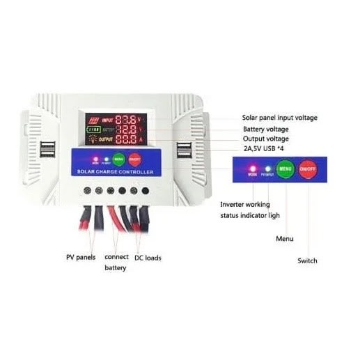 Yongfa Solar Charge Controller Pwm 12v 24v  Dc Auto 30a