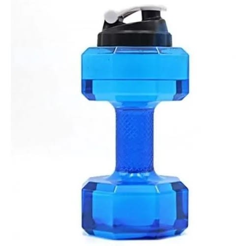 Dumbbell Shape Water Bottle - 2.2l - Blue