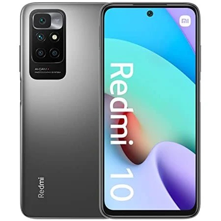 Redmi 10 2022 - 6.5" - 128GB ROM - 4GB RAM - Dual Sim - 4G LTE - 50mp - 5000mAh - Grey