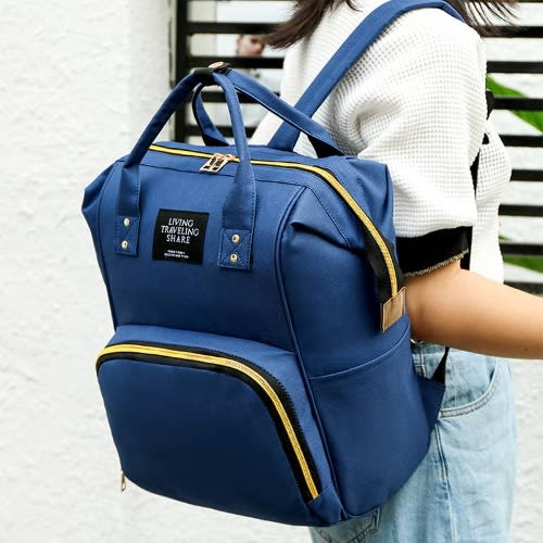 20" Large Capacity Maternity Diaper Bag - Blue