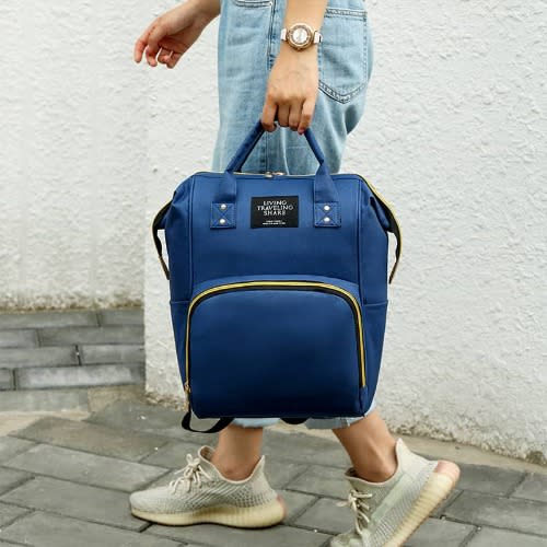 20" Large Capacity Maternity Diaper Bag - Blue