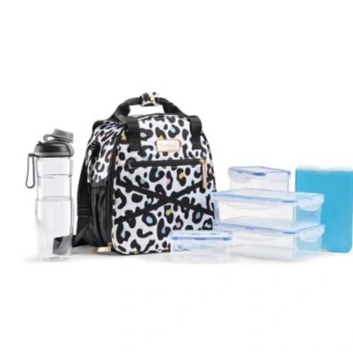 Fit & Fresh Deluxe Athleisure Lunch Bag Set - 7-Piece