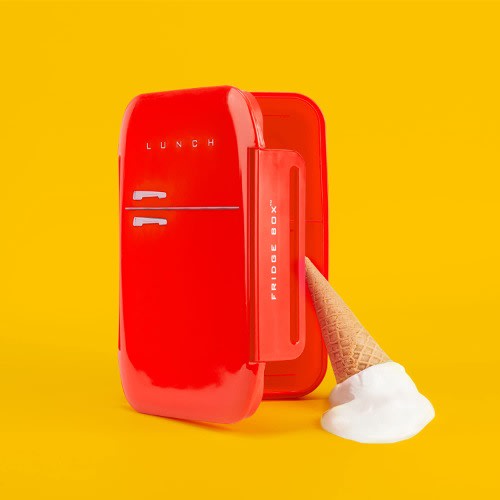 Bento Lunch Box With Compartments - Red