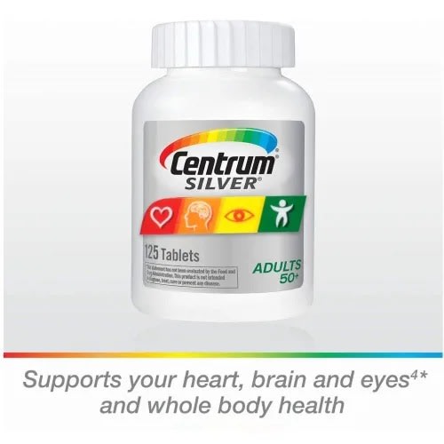 Silver Adults 50+ Multivitamins - 125 Tablets