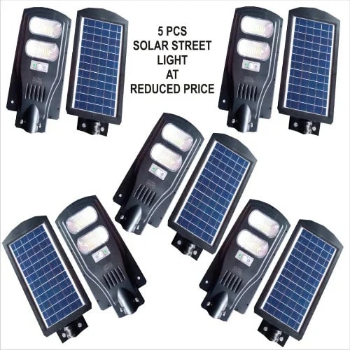 Solar Street Light + Pole automatic On & off - 600W - 5Units