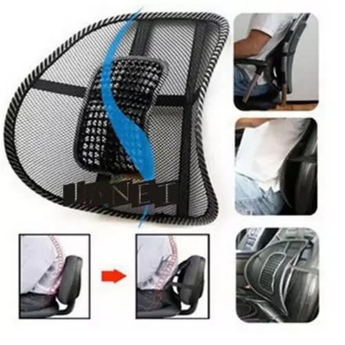 Mesh Lumbar Back Support - 2 In 1 For A Car Seat And An Office Chair