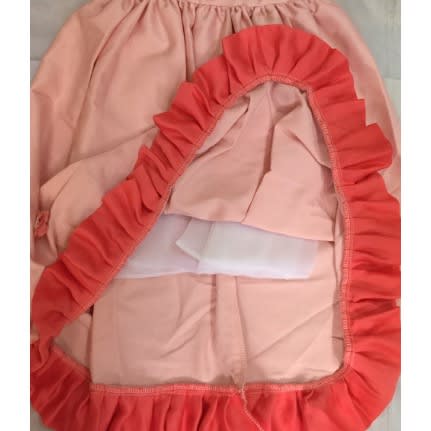 Nyla Exclusive Peach Crepe Baby Dress