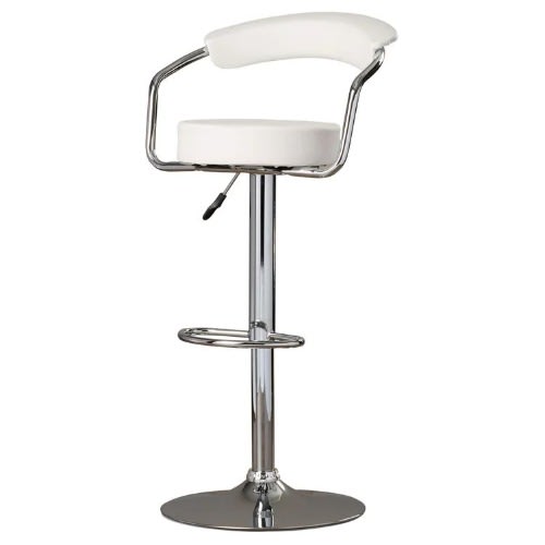 Swivel Adjustable Height Bar Stool -02 - White