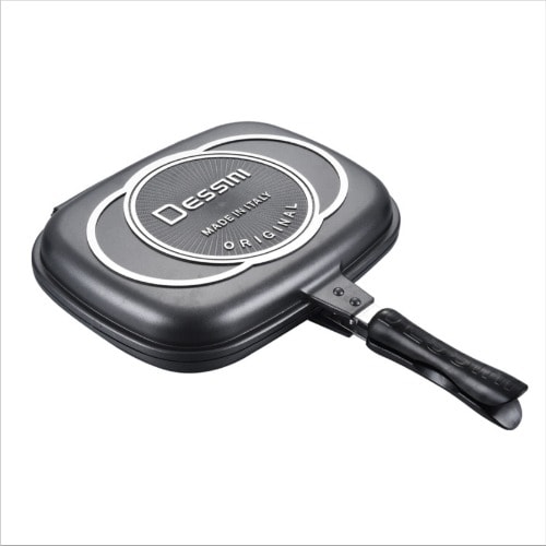 Dessini Double Sided Non-stick Pressure Grill Pan - Black