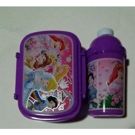 Princess Lunch Box & Water Bottle - Purple