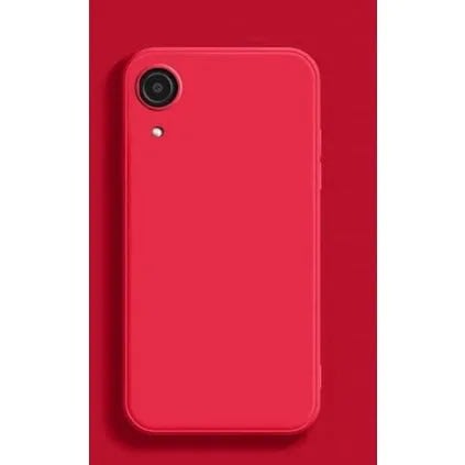 Silicone Back Case For Samsung A03 Core - Red