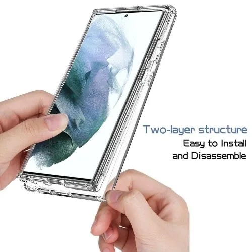 Transparent 360 Front And Back Case For Samsung Galaxy S22 Ultra