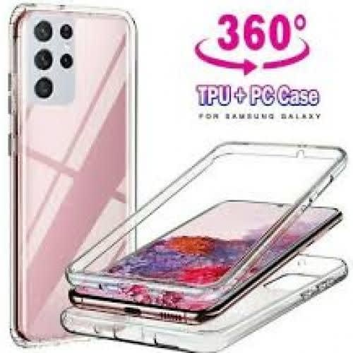 Transparent 360 Front And Back Case For Samsung Galaxy S22 Ultra