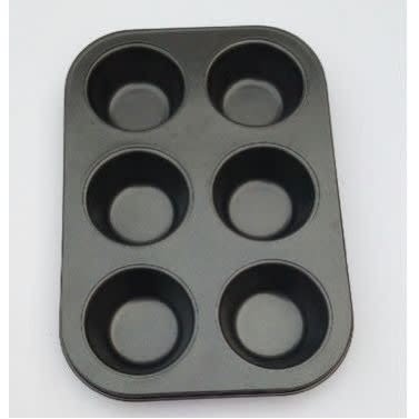 6 Cups Carbon Baking Muffin Pans