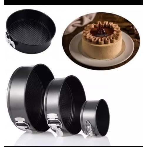 Non Stick Round Shape Cake Bake Pan - 3 Piece Set