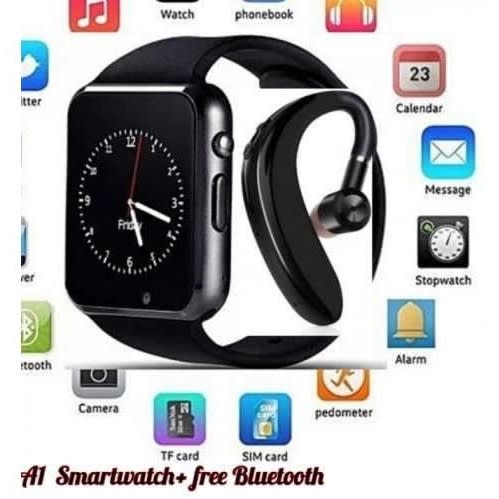 A1 Bluetooth Smartwatch - Sport Pedometer With Sim And Camera