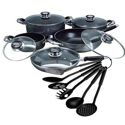 16 Pieces Non Stick Complete Cookware Set