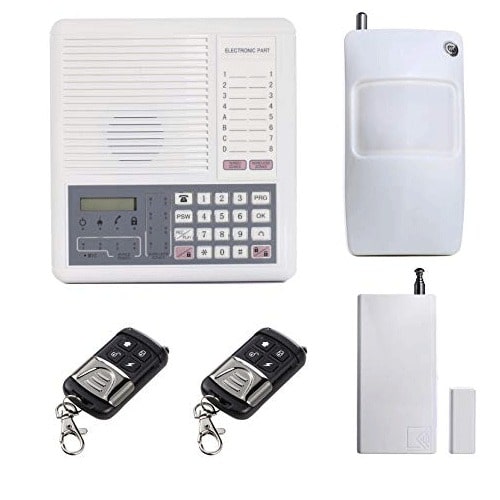 Gsm Burglar Alarm Security Unit 4 Wired + 8 Wireless Zone Guard Alarm Controller
