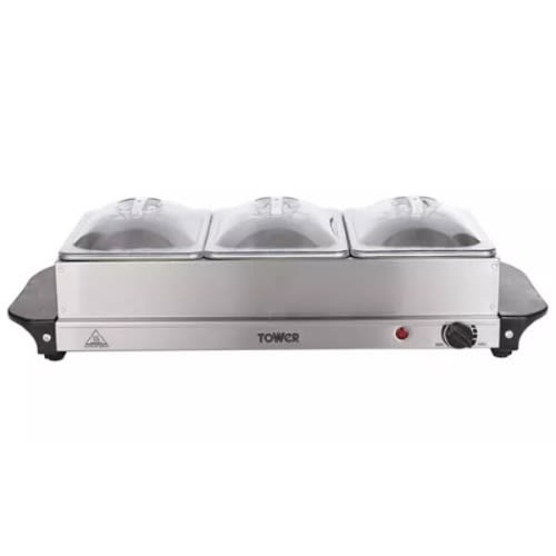 Tower 3-tray Buffet Server And Plate Warmer - Adjustable Temperature