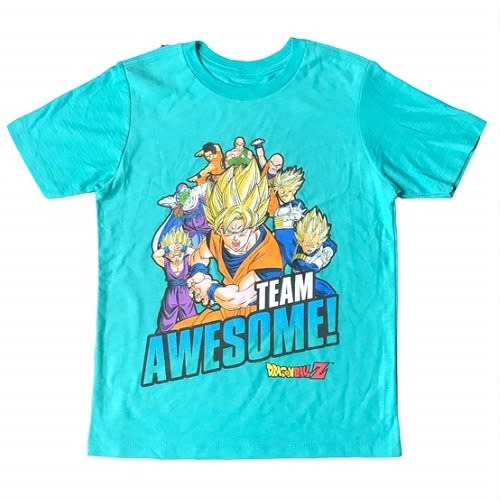 Dragon Ball Z Boys Aqua Short Sleeve T-shirt
