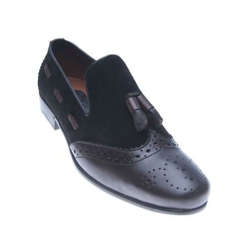 Classic Men's Bi - Material Slip-on - Black & Brown