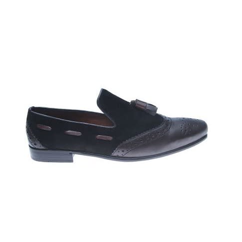 Classic Men's Bi - Material Slip-on - Black & Brown