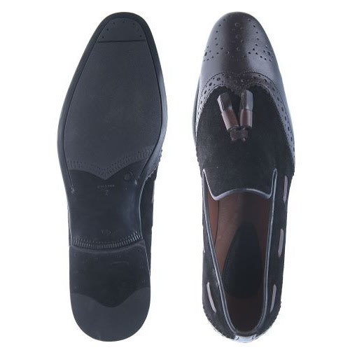 Classic Men's Bi - Material Slip-on - Black & Brown