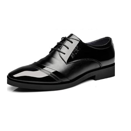 Men's Office Leather Shoes - Black