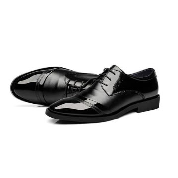 Men's Office Leather Shoes - Black