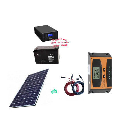1kva 12v Inverter +100ah And Solar Panel