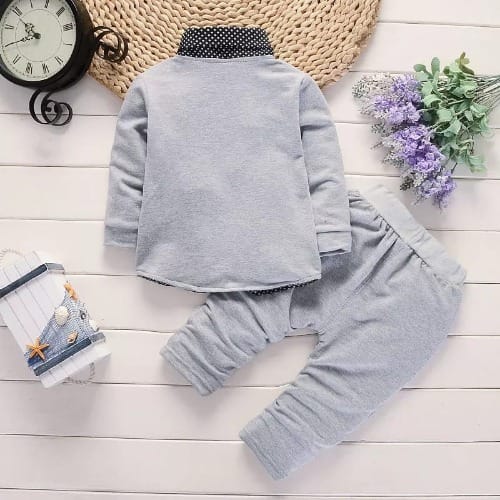 Baby Boy Stylish Clothing Set - Grey