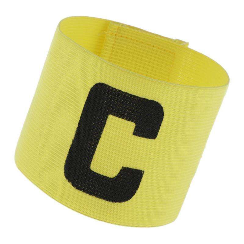 Captain Armband Football Soccer Sports Adjustable Arm Bands Yellow
