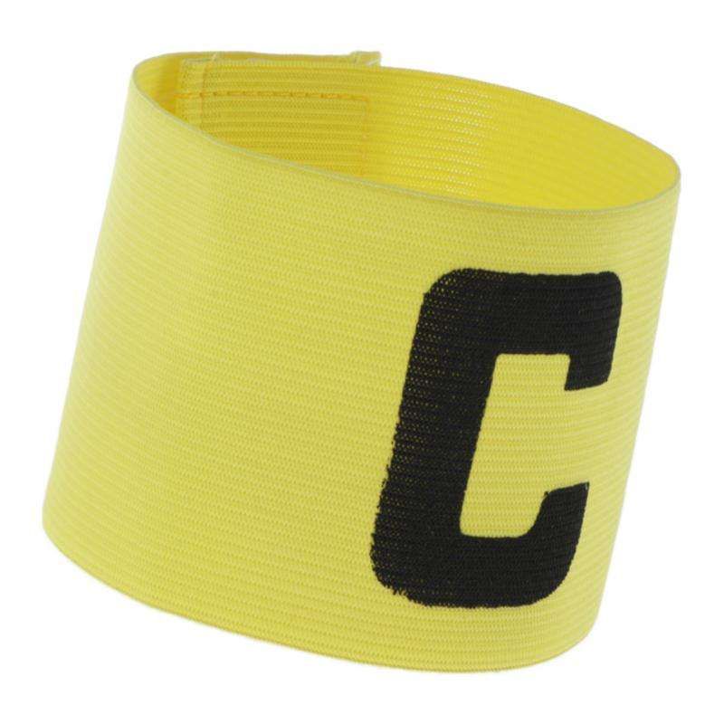 Captain Armband Football Soccer Sports Adjustable Arm Bands Yellow
