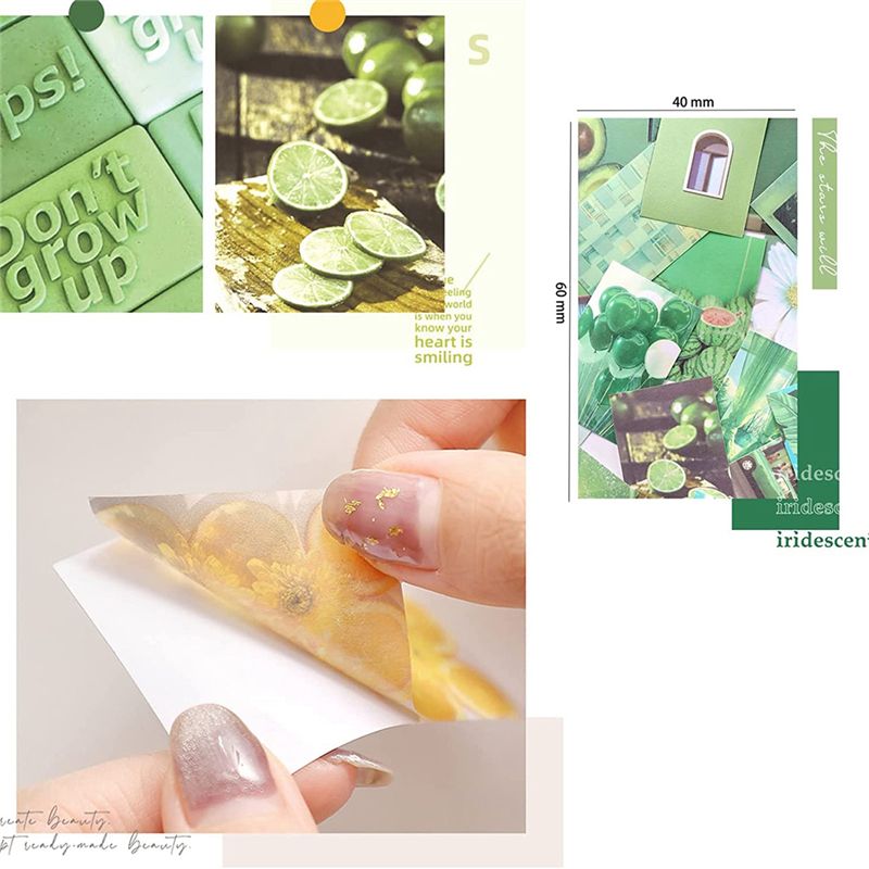 300 Pieces Washi Paper Decor Stickers Mini Book Craft