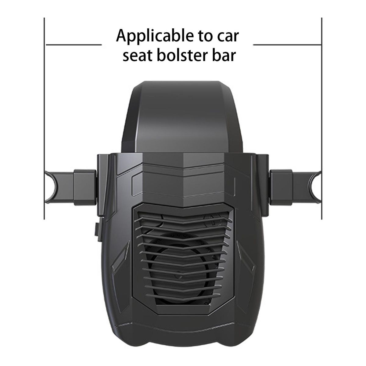 Electric Heating Fan 12V24V Car Windshield Heater Black