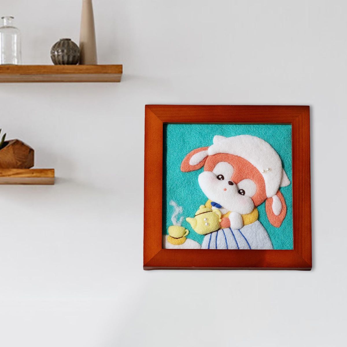 Wool  Felt Kit Gift DIY Decoration With Photo Frame Set For C
