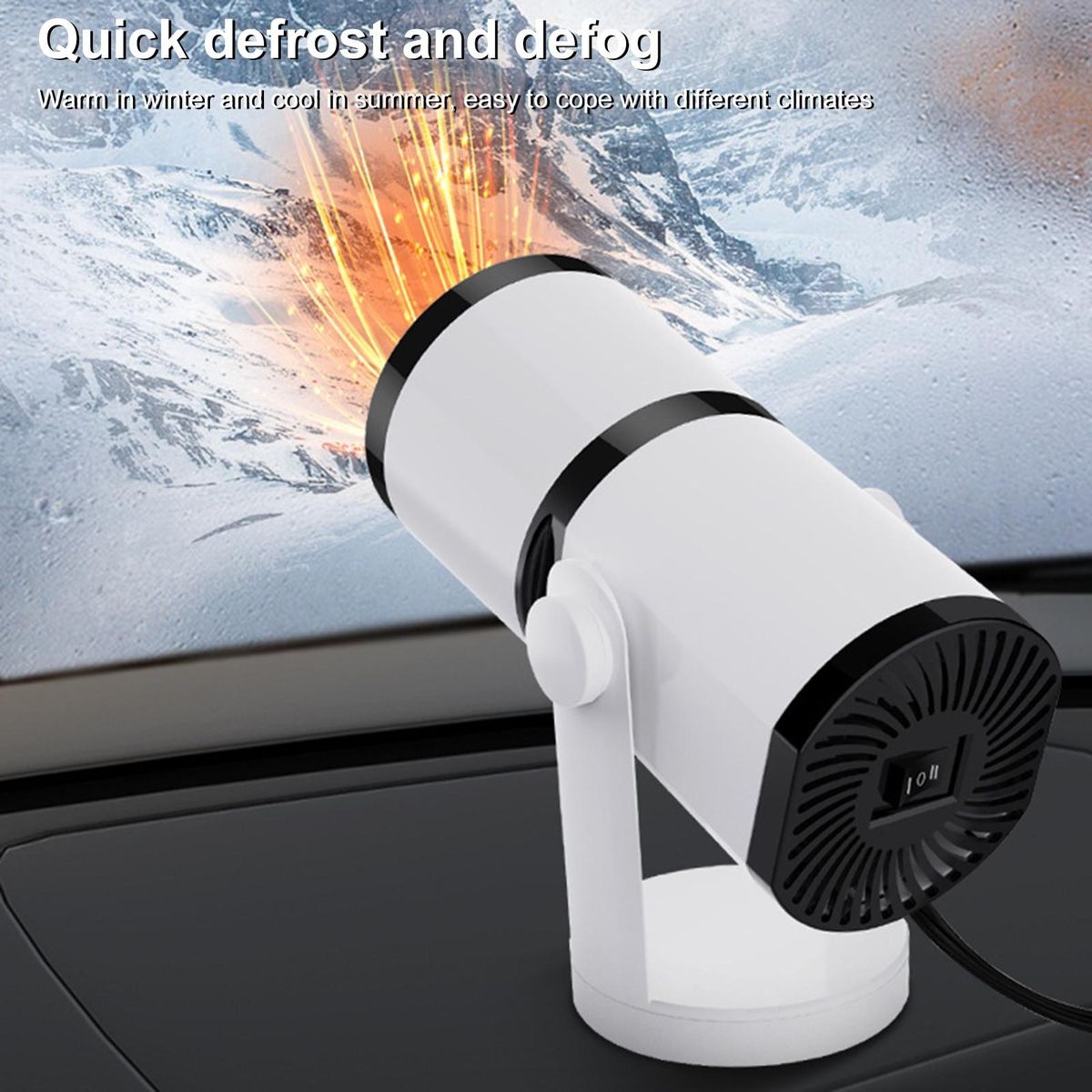Car Defogger 12V 24V Portable Car Windshield Demister