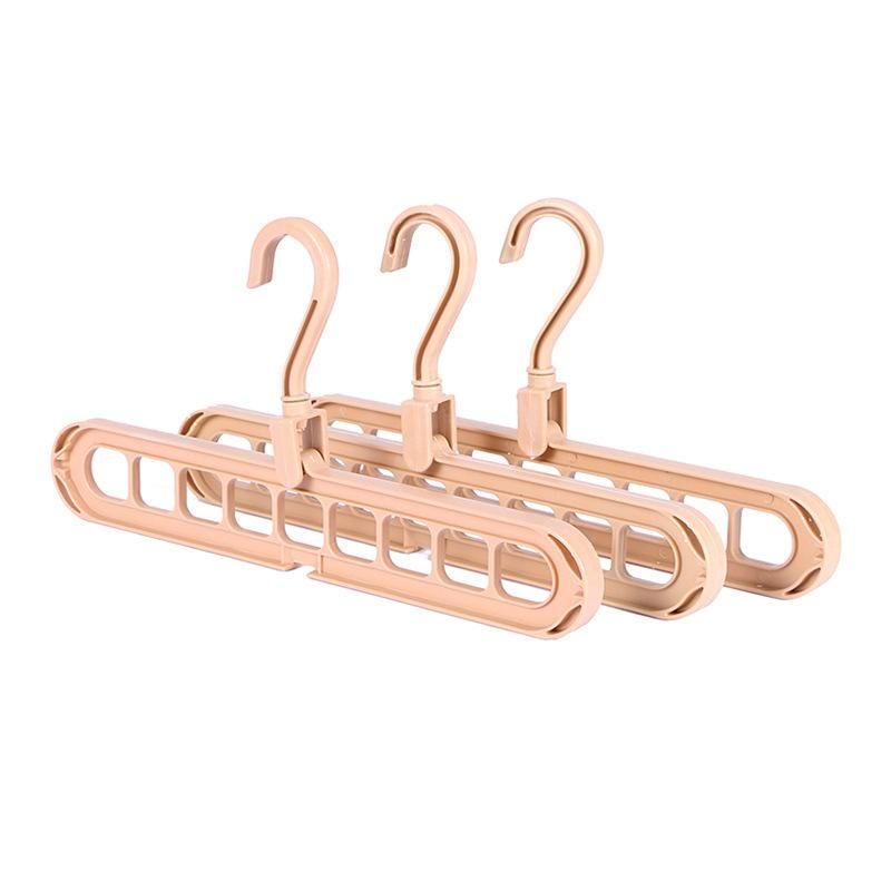5 Pieces Of Rotating And Folding Clothes Hangers In Random Colors Color