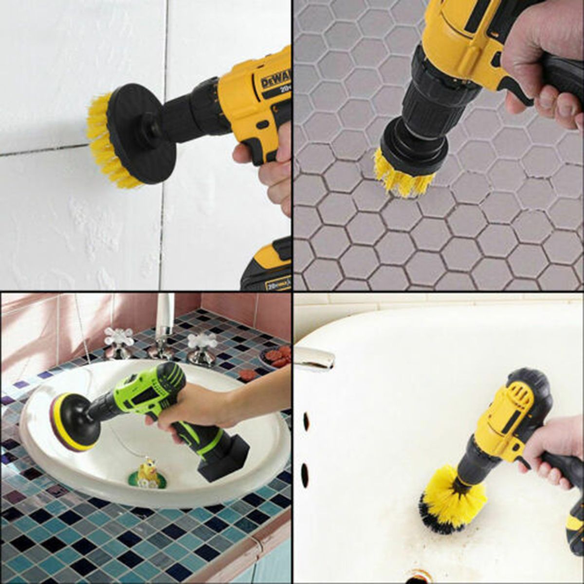 6Pcs Power Scrubber Cleaning Kit All Purpose Drill Brush Set