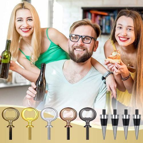 Wine Stopper,Blank Bottle Opener Chrome Bottle