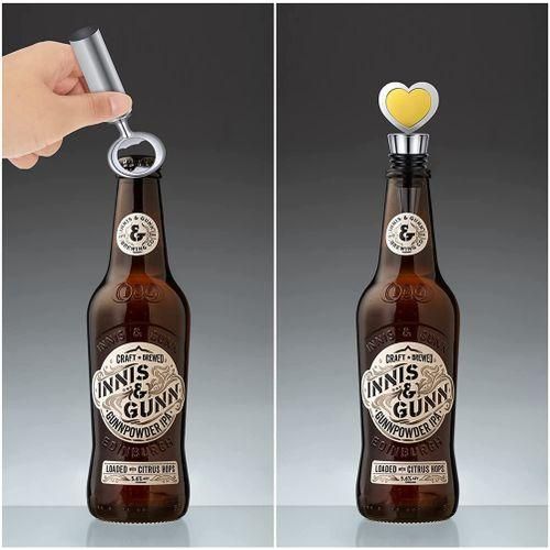 Wine Stopper,Blank Bottle Opener Chrome Bottle