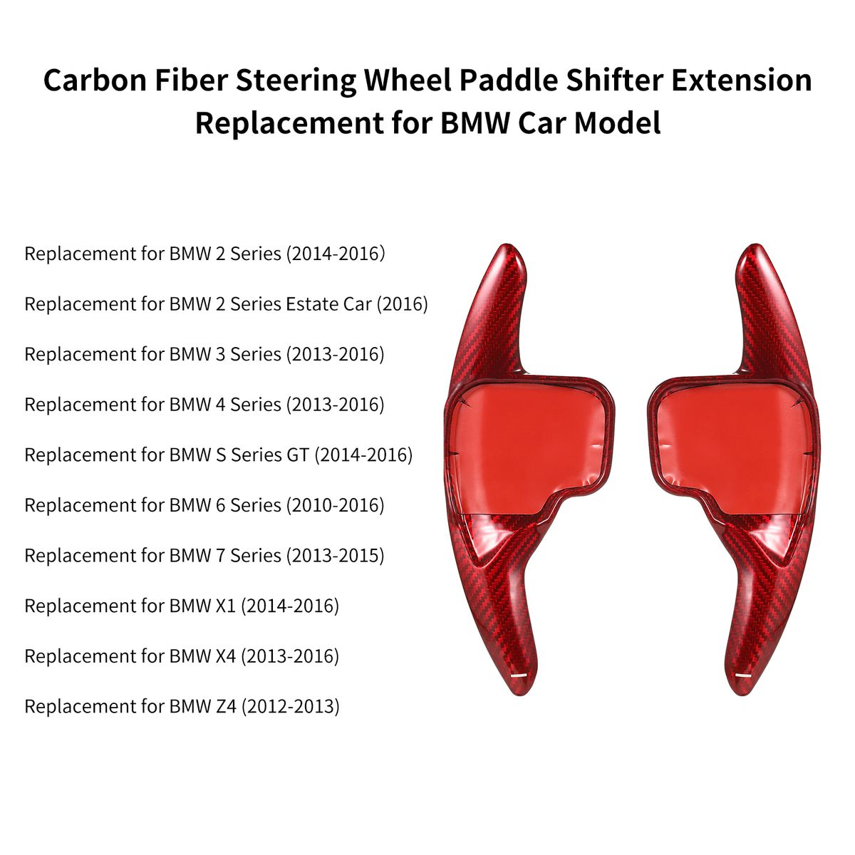 Carbon Fiber Steering Wheel Paddle Shifter Extension Cover
