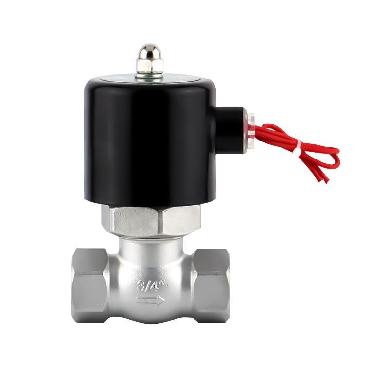 Zqde Stainless Steel Steam Solenoid Electric Valve Us High Temperature Resistant Ac220dc24v4 Points 6 Points 1 Inch DN32 4050