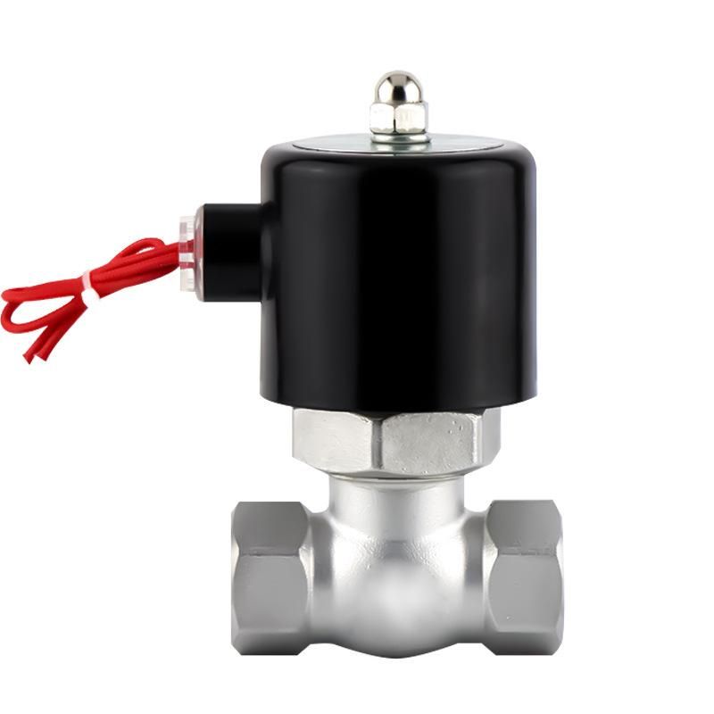 Zqde Stainless Steel Steam Solenoid Electric Valve Us High Temperature Resistant Ac220dc24v4 Points 6 Points 1 Inch DN32 4050