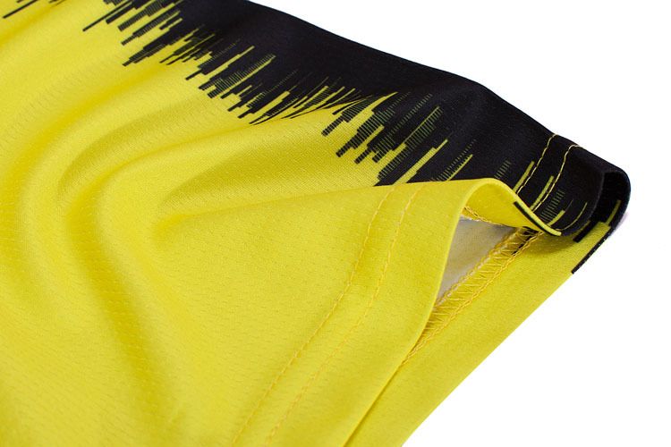 Sports Gradient Stripe Short Sleeve Tshirt Men Soccer Jersey