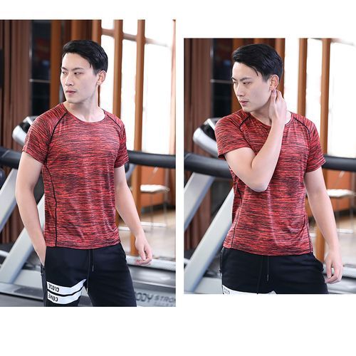 Fast Drying Outdoor Sports O-neck Short Sleeve Men T Shirt
